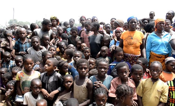 A cross section of Cameroonian refugees in Nigeria